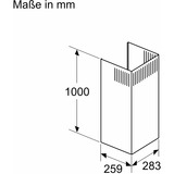 Bosch Kaminverlängerung DWZ0BX6K1 schwarz, 1000 mm
