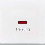 Busch-Jaeger Druckwippe Doppelwippe Heizung-Notschalter 1789 H-84 weiß (glänzend), Retail