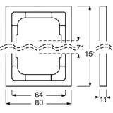 Busch-Jaeger Rahmen zwei fach Retail