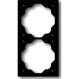 Busch-Jaeger Rahmen zwei-fach, Kunststoff, lackiert matt, Schutzart IP20, Maße 81 x 152 x 6 mm schwarz (matt), Retail