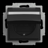 Busch-Jaeger Steckdosen Einsatz Steckdose CEE 7/3 Typ F schwarz, Retail