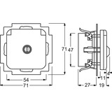 Busch-Jaeger Steckdosen Einsatz weiß Retail
