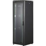 Digitus Netzwerkschrank Unique Serie - 600x600 mm (BxT), IT-Schrank schwarz, 36 Höheneinheiten