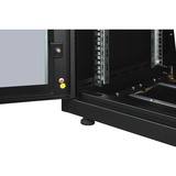 Digitus Netzwerkschrank Unique Serie - 600x600 mm (BxT), IT-Schrank schwarz, 36 Höheneinheiten