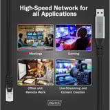 Digitus USB-A 3.2 Gen1 > RJ-45 Ethernet Kabel, 1Gbit/s, Adapter schwarz, 15 Meter, 10/100/1.000Mbit/s