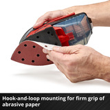 EINHELL Power X-Change Akku-Multischleifer TE-OS 18/150 Li-Solo rot/schwarz, ohne Akku und Ladegerät