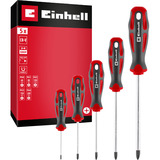 EINHELL Schraubendreher-Set PH, 5-teilig schwarz/grau, Ergonomische Zweikomponentengriffe