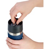 Emsa TRAVEL MUG Compact Thermobecher 0,3 Liter dunkelblau/edelstahl, Drehverschluss