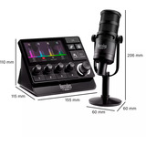Hercules Stream Essentials Kit , Set schwarz, Bundle Stream 200 XLR + HXD-700