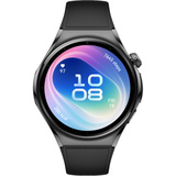 Huawei Watch 6 46mm (Niz-L19F), Smartwatch schwarz, schwarzes Fluoroelastomer-Armband