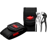 KNIPEX Zangen-Set XS mit Tasche, 2-teilig schwarz, in Werkzeug-Gürteltasche