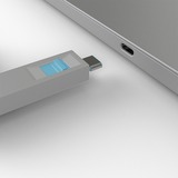 Lindy USB Typ C Port Schlüssel mit 4 Schlössern, Schloss Code Blau