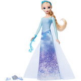 Mattel Disney Die Eiskönigin Spin und Reveal Elsa Modepuppe mit 11 Überraschungen 