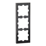 Merten Rahmen 3-fach Nickelmetallic grau, Retail