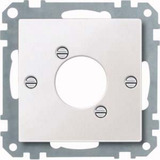Merten Zentralplatte für Audio-Steckverbinder XLR, Abdeckung weiß, Retail
