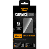 PanzerGlass Ceramic Displayschutz Ultra-Wide Fit, Schutzfolie transparent, iPhone 18 Pro / 17 Pro, FASTFIT IN-A-BOX