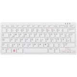 Raspberry Pi Foundation offizielle Raspberry Pi Tastatur weiß/rot, DE-Layout, inkl. 3-Port-USB-Hub