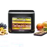 Rommelsbacher Mini Dörrautomat DA 450 edelstahl/schwarz, 450 Watt, Dörrfläche 23,5cm x 18cm pro Ebene