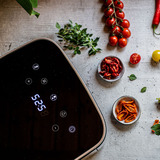 Rommelsbacher Mini Dörrautomat DA 450 edelstahl/schwarz, 450 Watt, Dörrfläche 23,5cm x 18cm pro Ebene