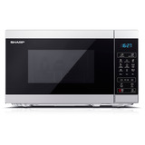 SHARP YC-MG02E-S, Mikrowelle silber/schwarz