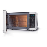 SHARP YC-MG02E-S, Mikrowelle silber/schwarz
