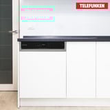 Telefunken GET6012DI, Spülmaschine silber/schwarz, 60 cm