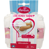 VEDES Puppenwindeln 5 Stück für Puppen ca. 30-42 cm, Puppenzubehör 