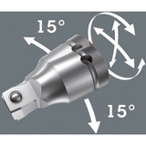 Wera 8100 SA 14 Zyklop Comfort Knarrensatz, 1/4", Werkzeug-Set schwarz/grün, 28-teilig, Comfort-Knarre mit Umschalthebel
