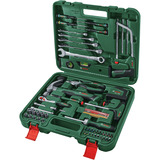Bosch Heimwerken & Garten Werkzeug Set, 63-teilig, Werkzeug-Set grün, mit Werkzeugkoffer