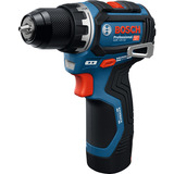 Bosch Professional Akku-Bohrschrauber GSR 12V-32 Professional, 12Volt blau/schwarz, 2x Li-Ionen Akku 2,0Ah, 36-teiliges Zubehör-Set, Werkzeugtasche