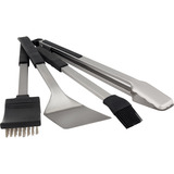 Broil King Grillbesteck-Set Baron, 4-teilig schwarz/edelstahl