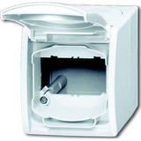 Busch-Jaeger Gehäuse Aufputz für Kommunikations-Steckverbinder 1758 WN-54 weiß (matt), Retail