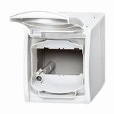 Busch-Jaeger Gehäuse Aufputz für Kommunikations-Steckverbinder 1758 WN-54 weiß (matt), Retail