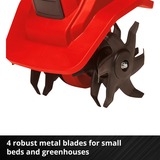 EINHELL Akku-Bodenhacke GE-CR 18/20 Li E - Solo, 18Volt rot/schwarz, ohne Akku und Ladegerät