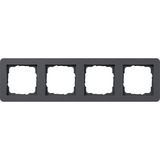 Gira Abdeckrahmen vierfach, Abdeckung anthrazit, Retail