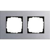 Gira Abdeckrahmen zwei fach Aluminium eloxiert aluminium, Retail