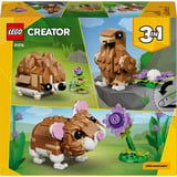 LEGO 31376 Creator 3-in-1 Niedlicher Hamster mit Blume, Konstruktionsspielzeug 