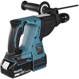 Makita Akku-Kombihammer DHR243JWX2, 18Volt, Bohrhammer blau/schwarz, 2x Li-Ionen Akku 6Ah, in MAKPAC Gr.4