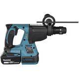 Makita Akku-Kombihammer DHR243JWX2, 18Volt, Bohrhammer blau/schwarz, 2x Li-Ionen Akku 6Ah, in MAKPAC Gr.4