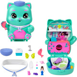 Mattel Polly Pocket Matrosenkatze Schatulle Spielset mit Puppe und Kätzchen 