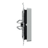 Merten Doppelwippe Kontrollfenster IP44 aluminium, Retail