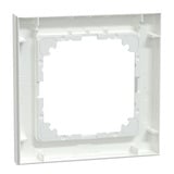 Merten Rahmen einfach für Senkrecht- und Waagerechtmontage aus Thermoplast, glänzend, weiß weiß (glänzend), Retail