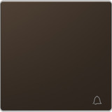 Merten Wippe mit Kennzeichnung Klingel für Wechselschalter Kreuzschalter und Taster Einsatz System Design bronze, Retail