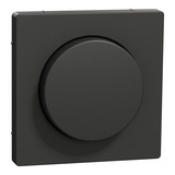 Merten Zentralplatte mit Drehknopf für Dimmer, Typ MEG5250-6034, lackierter Thermoplast anthrazit, Retail