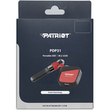 Patriot PDP31 Portable SSD 500 GB, Externe SSD schwarz/rot, USB-C 3.2 Gen 2 (10 Gbit/s)