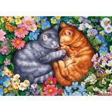 Schmidt Spiele Schlafende Samtpfoten, Puzzle 1000 Teile