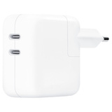 Apple Dual USB-C Power Adapter MW2K3ZM/A, 35 Watt, Ladegerät weiß, 2x USB-C, ohne Kabel