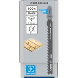 Bosch PRO Wood precise Stichsägeblatt T 144 DP, 100mm 100 Stück
