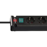 Brennenstuhl Bremounta Steckdosenleiste 5-fach, 2x USB-C schwarz, 3 Meter Kabel, 2x USB, mit Sicherheitsschalter