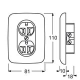 Busch-Jaeger Doppelsteckdose 3016-02 EUI-212 Retail